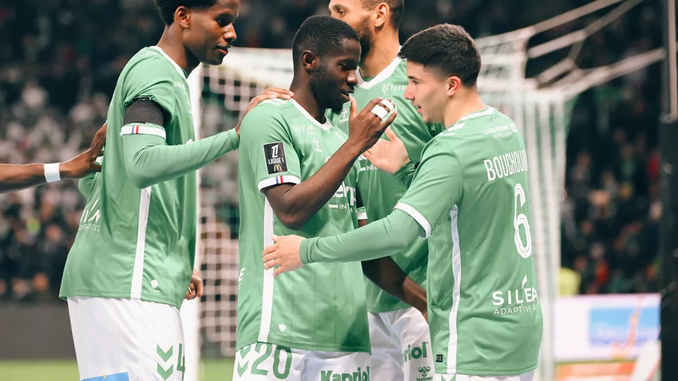 Benjamin Bouchouari, auteur du but de la victoire pour l'ASSE.