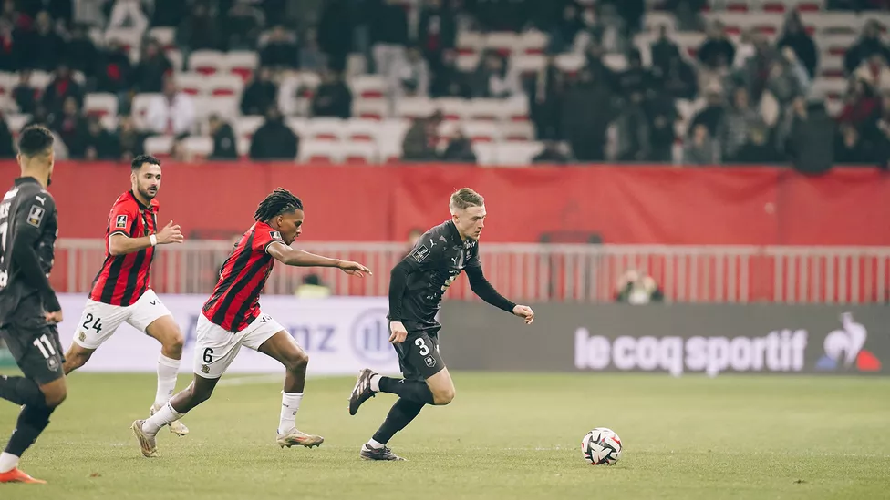 Adrien Truffert voted Rennes player of the match